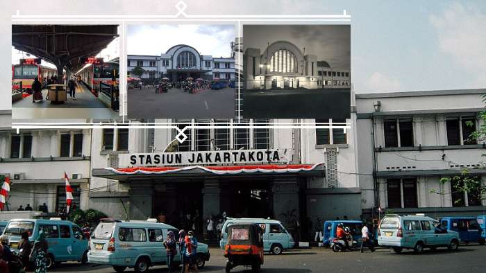 Stasiun Beos Kota, kini dikenal sebagai Stasiun Jakarta Kota.