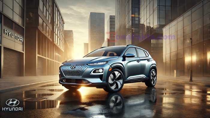 Ilustrasi Mobil All New Hyundai Kona Electric.