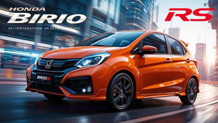 Ilustrasi Mobil Honda Brio RS.
