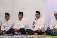Bupati Bolmong Yusra Alhabsyi bersama dengan Wakil Bupati Dony Lumenta hadiri acara syukuran 40 tahun PDAM