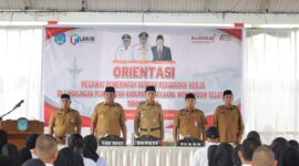 Bupati Iskandar Kamaru Buka Orientasi PPPK Kabupaten Bolsel 2026 di lapangan futsal kompleks perkantoran panango